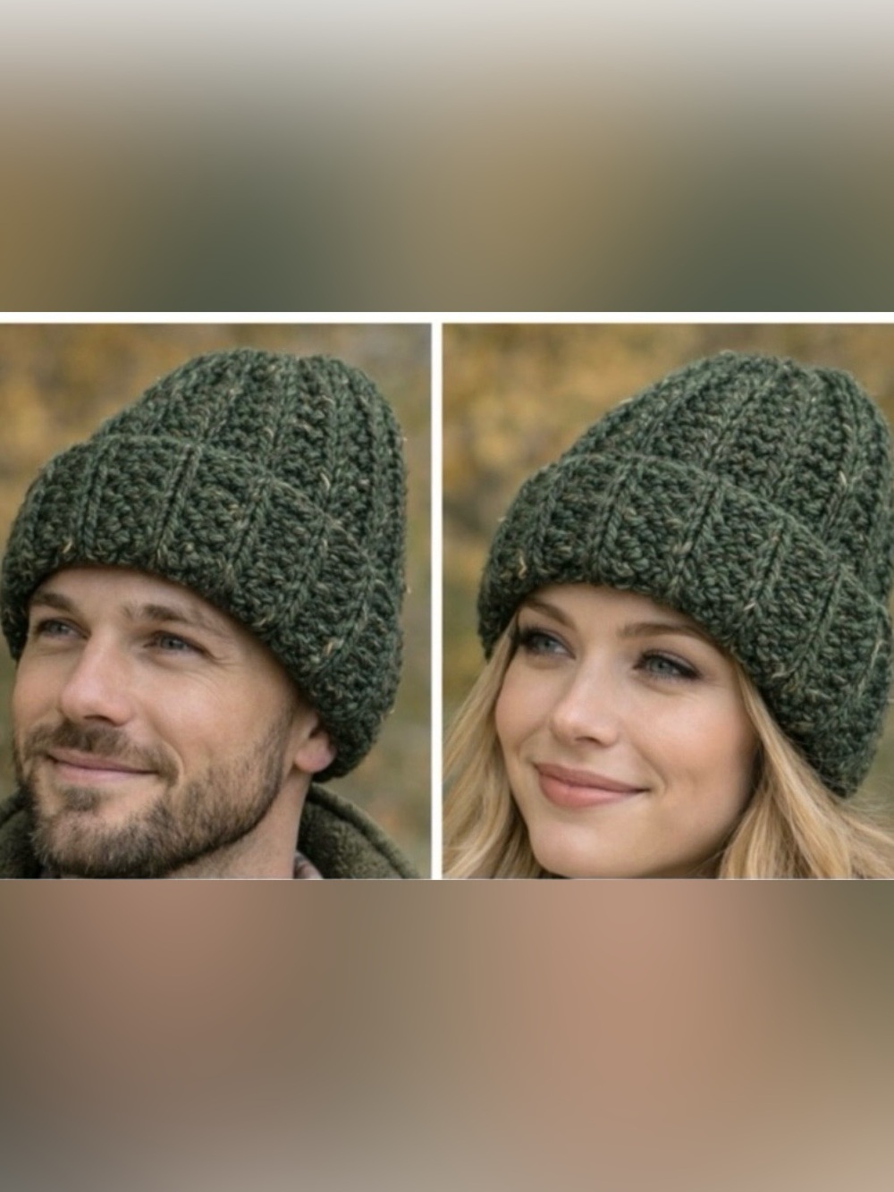 Handmade cozy chunky beanie